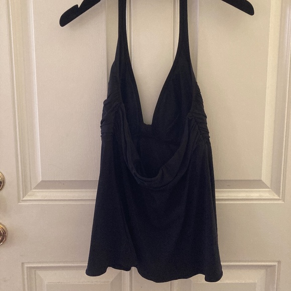 Gottex Black Two Piece Swimsuit/Sz 10 Top/Sz 12 Hi-cut Briefs/NEW/ON SALE $35 - Picture 2 of 4